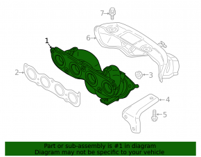 Exhaust manifold with catalytic converter for Hyundai Tucson 19-21 2.0 AWD