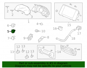 Honda CRV 17-22 stability control switch