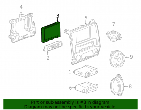 Monitor, display Chevrolet Equinox 18 7" without navigation