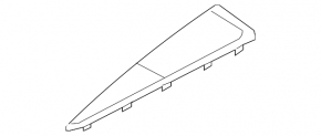 Upper dashboard trim for central speakers, Audi A6 C7 12-18, black