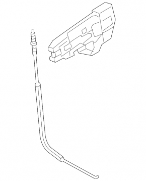 Front right door handle mechanism Audi A6 C7 12-18