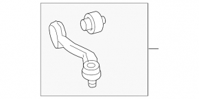 Upper control arm, front right, rear, Audi A8 19-25