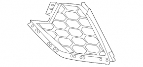 Front bumper grille right BMW X5 G05 20-23 M