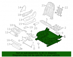 Driver's seat runner left BMW X7 G07 19-22 without frame, electric