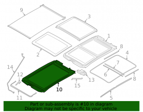 Panoramic mechanism frame BMW X1 F48 16-22
