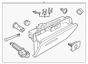 Glove box, glove compartment VW Beetle 12-19 beige