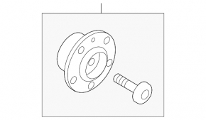 Front right hub for VW Tiguan 09-18