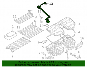 BMW 3 G20 21-25 plug-in battery cooling system tubes