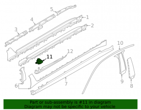 Left sill light module BMW i4 22-26