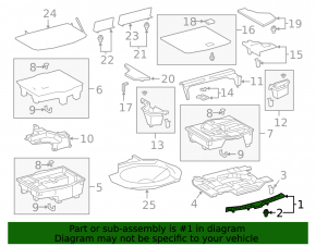 Lexus UX250h trunk opening trim 19-22