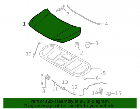 Kia Seltos 2021-2026 bare hood