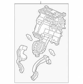 Heater housing bare Acura MDX 14-20