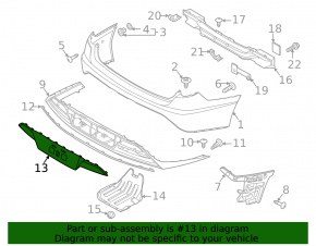 Rear bumper lip cover for Hyundai Sonata 20-23 Korea SE, HEV