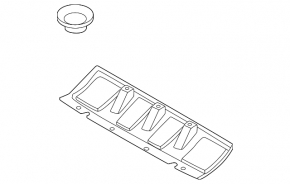 Rear bumper guard center Kia Sportage 23-25
