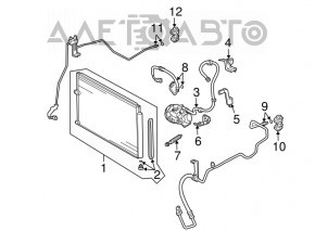 Toyota Prius 2009 condenser air conditioner radiator