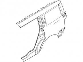 Quarter wing rear left Ford Flex 09-19