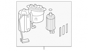Fuel pump for Audi A4 B8 08-12 pre-rest 2.0T