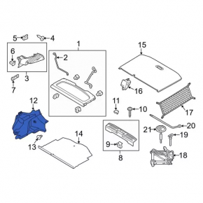 Arch trim left Ford Fiesta 11-19 5d