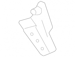Right tailgate shock absorber bracket Ford Focus mk3 11-18 5d on body