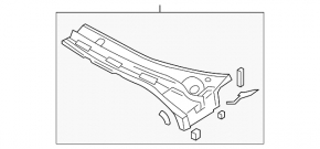 Windscreen wiper grille plastic left Mazda3 03-08