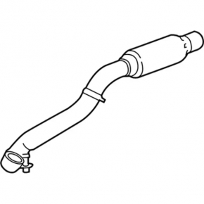 Right intake pipe Lincoln MKX 16- 2.7T