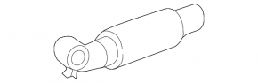 Right intake pipe Lincoln MKX 16- 2.7T