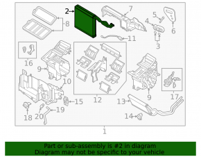 Mazda CX-5 13-15 evaporator with temperature sensor