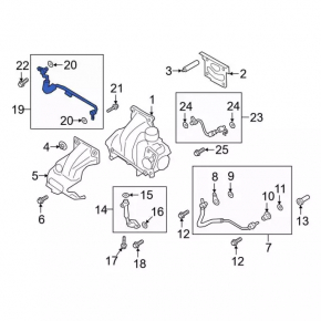 Ford Explorer 20-2.3T Turbocharger Cooling Pipe