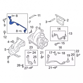 Ford Explorer 20-2.3T Turbocharger Cooling Pipe