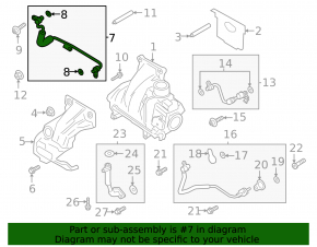 Ford Explorer 20-2.3T Turbocharger Cooling Pipe
