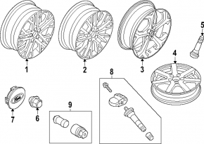 Wheel disk R18 Ford Escape MK4 20-24 type 1