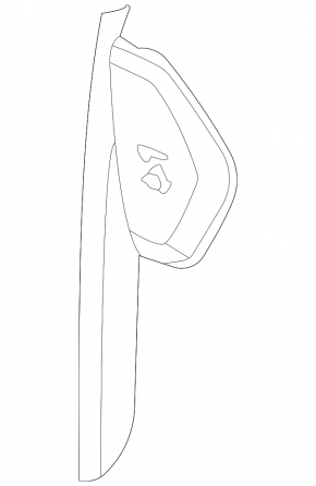 Front panel trim side left Ford Bronco Sport 21-25 black