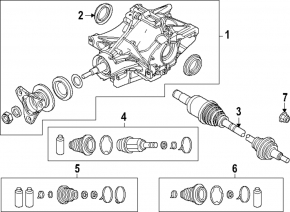 Rear left axle shaft for Mazda CX-90 24-26 PHEV