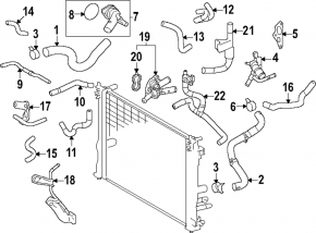 Auxiliary cooling system motor Toyota Rav4 19-