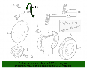 Brake hose rear left Volkswagen ID.4 21-23