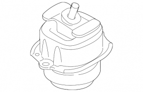 Left engine mount BMW X5 E70 07-13 3.0