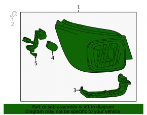 Lamp outer wing right Chevrolet Malibu 13-15 LED