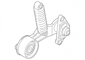 Drive belt tensioner roller Kia Niro 17-22 HEV, PHEV rear