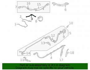 High-voltage wire for the Polestar 2 21-25 electric heater
