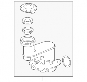 Master Brake Cylinder with Reservoir Acura TLX 15-