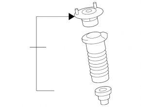 Front right shock absorber support Lexus GS300 GS350 06-11 rwd