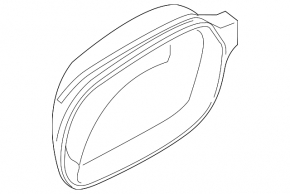 Left side mirror cover for Audi Q3 15-18 for turn signal and BSM
