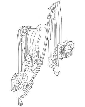 Window lift mechanism rear right BMW i4 22-26