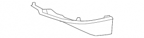 Front bumper lip lower left Lexus RX350 RX450h 10-12 prerest