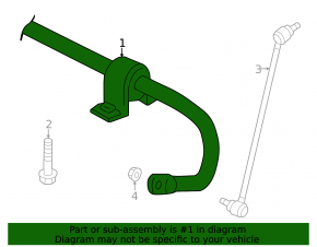 Front stabilizer VW Beetle 12-19