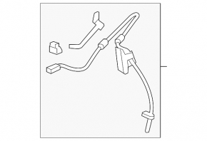 ABS Sensor Front Right Acura MDX 14-20