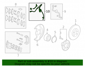 ABS Sensor Front Right Acura MDX 14-20