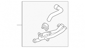 Cooling system pipe VW Passat b8 16-19 USA 1.8T