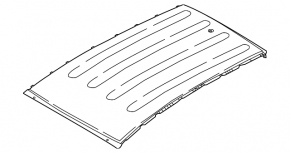 Metal roof for a 2020 Hyundai Tucson without a sunroof, panoramic windows, and roof rails, USA