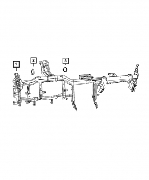 Under-torpedo pipe reinforcement Dodge Charger 15-20 rest
